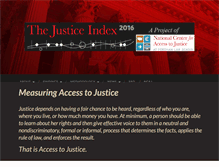 Tablet Screenshot of justiceindex.org